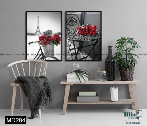 Bộ 2 Tranh Paris Lãng Mạn