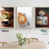 Bộ 3 tranh enjoy coffee