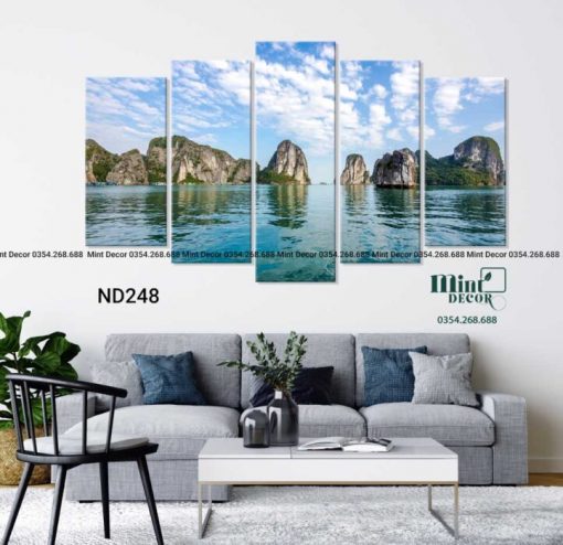 bộ 5 tranh vịnh hạ long