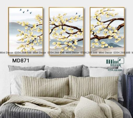 Bộ 3 Tranh Mùa Xuân Về